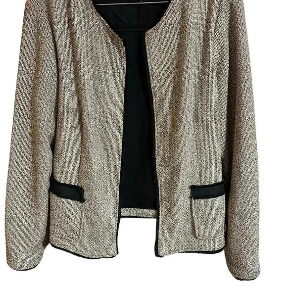 Donna Karan New York Tweed Contrast Blazer Size 10 - Picture 5 of 7